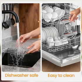 Fondpen rack is dishwasher safe for easy cleaning after air frying