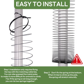 Foneso included cable ties simplify immediate, DIY installation.