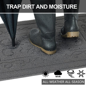FONEYI door mat shows low-profile design that fits under doors