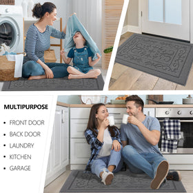 FONEYI entryway mat suited for front or back door use