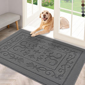FONEYI indoor door mat with dirt-trap focus keeps entryway floors clean