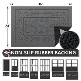 FONEYI indoor doormat is washable and easy to maintain