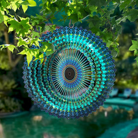 FONMY epoxy-coated wind spinner resists rust for outdoor use