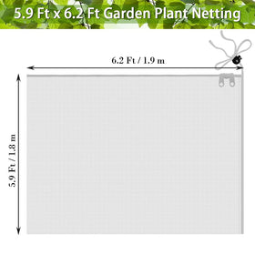 FONUNO indoor-outdoor netting adapts to garden beds and patio trees.