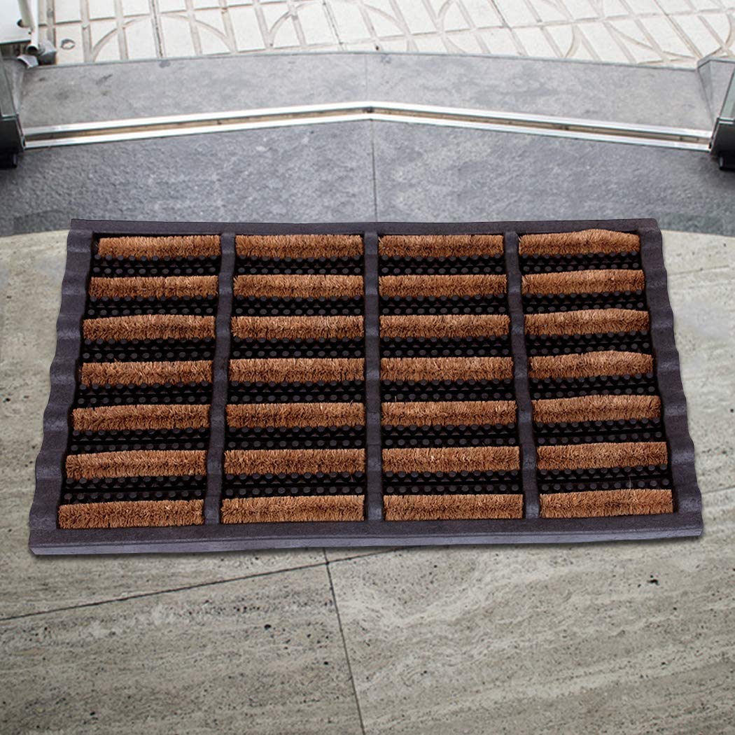 FOOTMATTERS Ninamar durable entry mat supports heavy use with minimal maintenance.