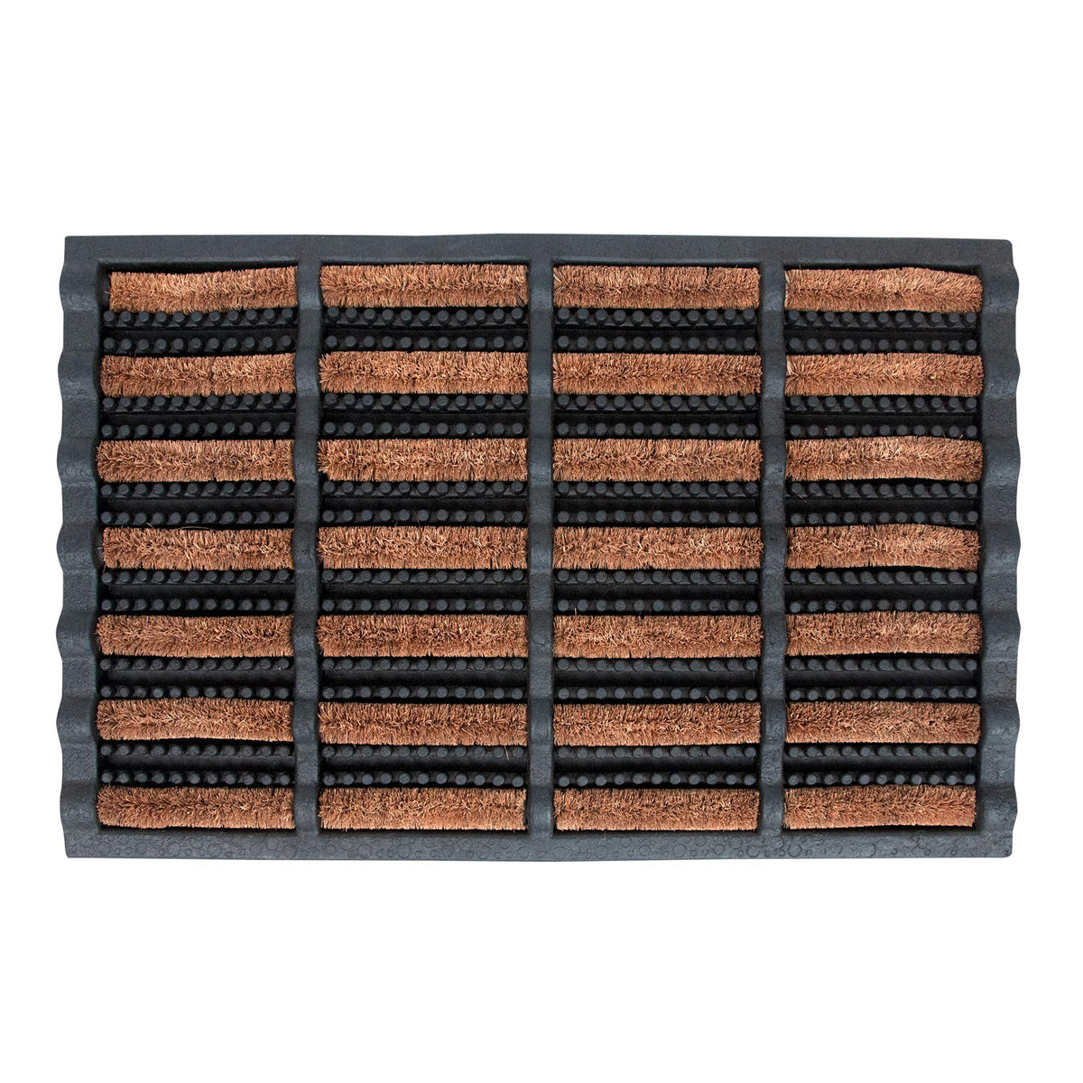 FOOTMATTERS Ninamar mud scrubber tray mat 24x16 cleans mud from shoes before entering.