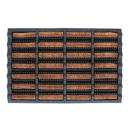 FOOTMATTERS Ninamar mud scrubber tray mat 24x16 cleans mud from shoes before entering.