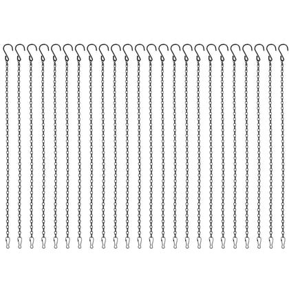 Foraineam 24-pack hanging chains 50cm for versatile garden display and easy height adjustments.