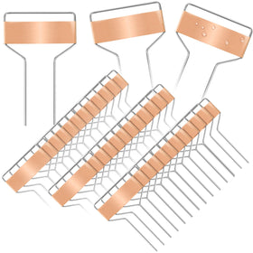 Two-legged stake design ensures stable garden markers in soil