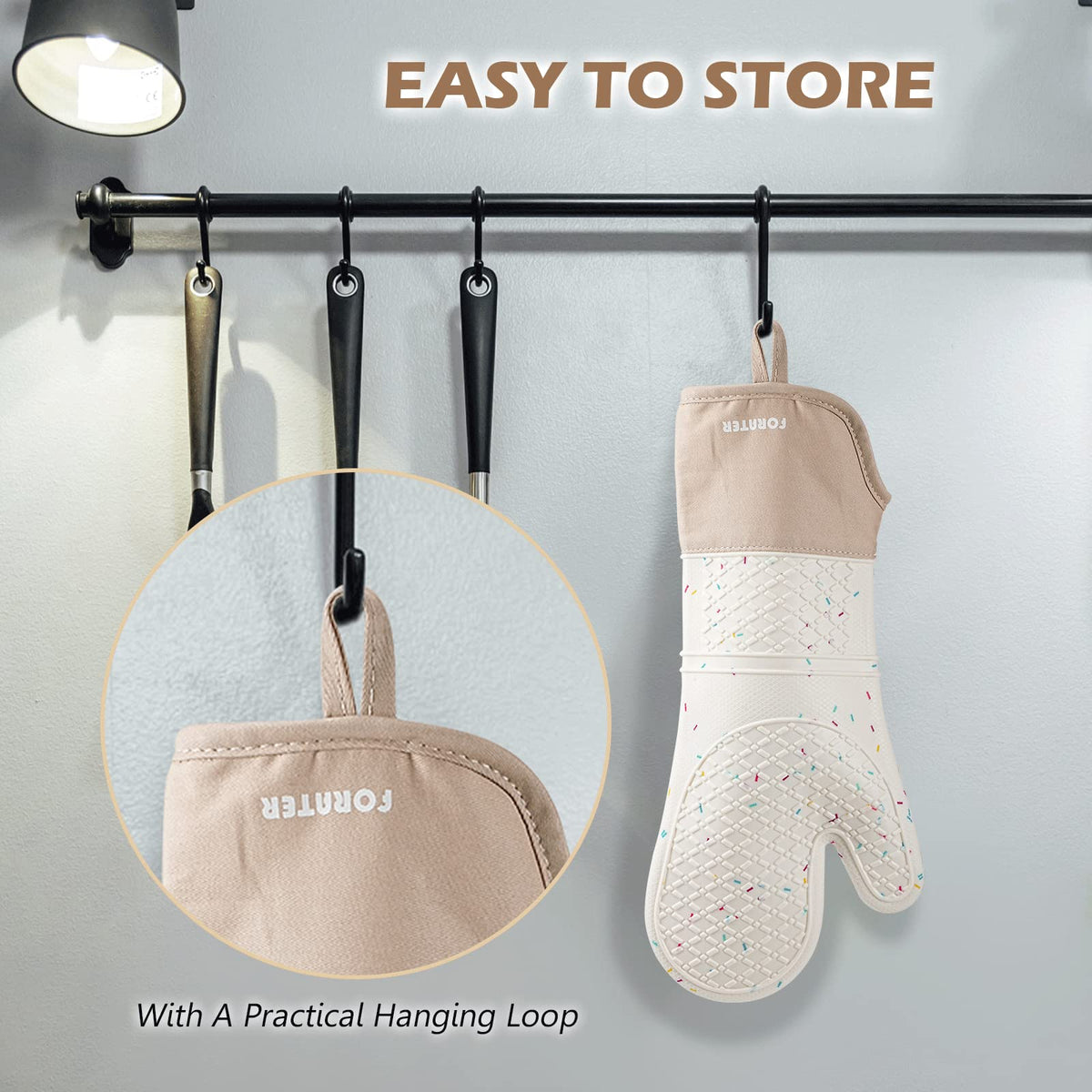FORATER kitchen must-have heat protection for baking, grilling, and roasting.