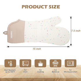 FORATER quilted cotton liner adds comfort during long cooking sessions.