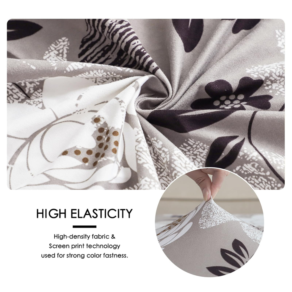 FORCHEER easy-care cushion slipcover resists fading and shrinking for long-lasting looks.