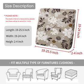 FORCHEER machine-washable cushion cover for patio furniture, easy cleaning.