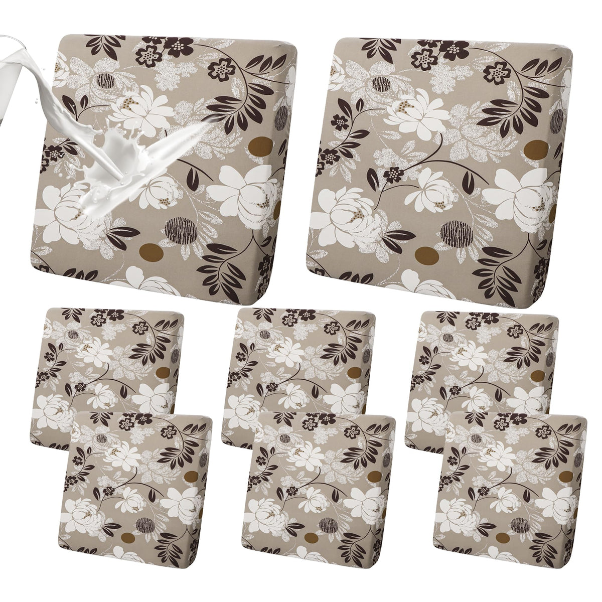 FORCHEER floral cushion cover waterproof protection for 19-24 inch cushions.