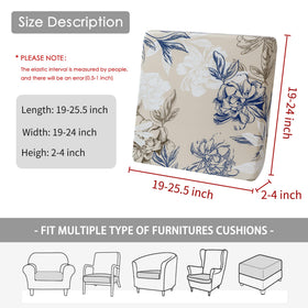 FORCHEER stretch-fit cushions with elastic bottom for secure placement
