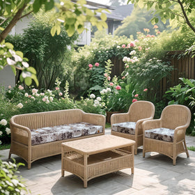 FORCHEER stretch outdoor cushion cover with 360-degree protection keeps cushions secure from all angles.