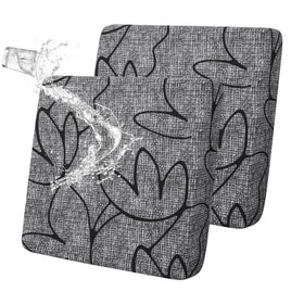 FORCHEER waterproof patio cushion cover with floral print protects outdoor cushions from rain