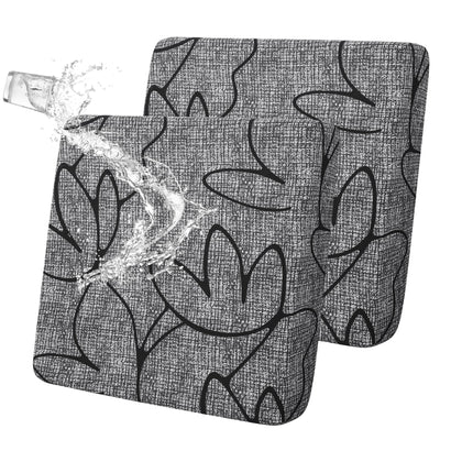 FORCHEER waterproof patio cushion cover with floral print protects outdoor cushions from rain