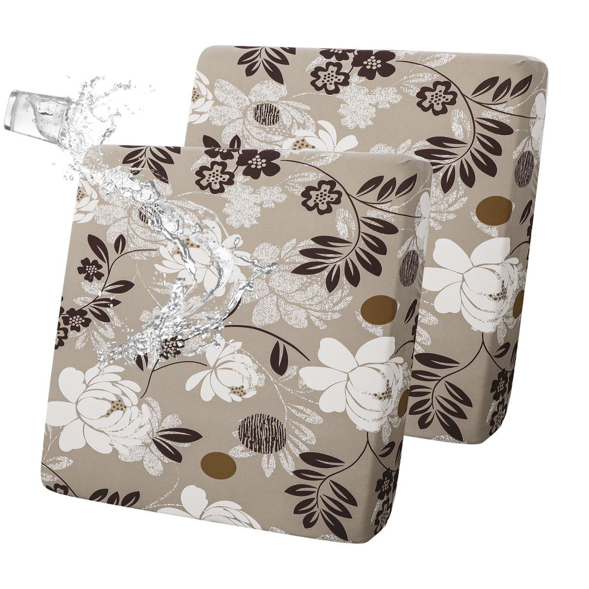 FORCHEER waterproof patio cushion cover: floral print helps outdoor cushions stay protected and easy to clean.