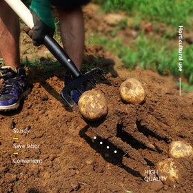 FORCOLID garden fork multi-use tool for soil, mulch, and compost.