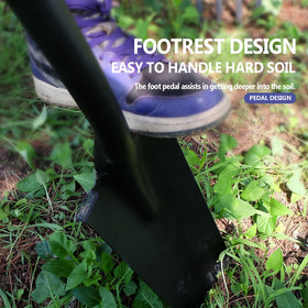 FORCOLID wooden rod grip ensures secure hold during use.
