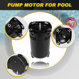 FOREBEN 1HP pool pump motor 115/208-230V compatibility for variable power supply.