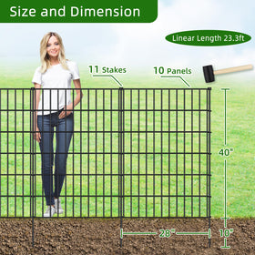 FOREHOGAR black garden fence assembly view