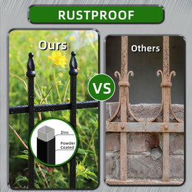 FOREHOGAR black powder coated finish adds decorative charm and rust resistance.