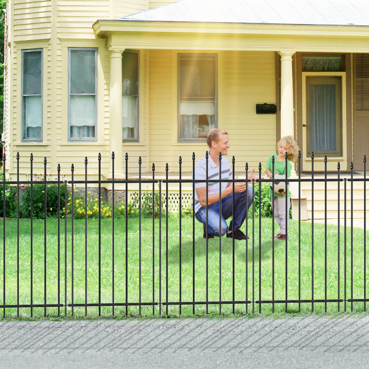 FOREHOGAR versatile border fence suitable for lawns patios and vegetable beds.