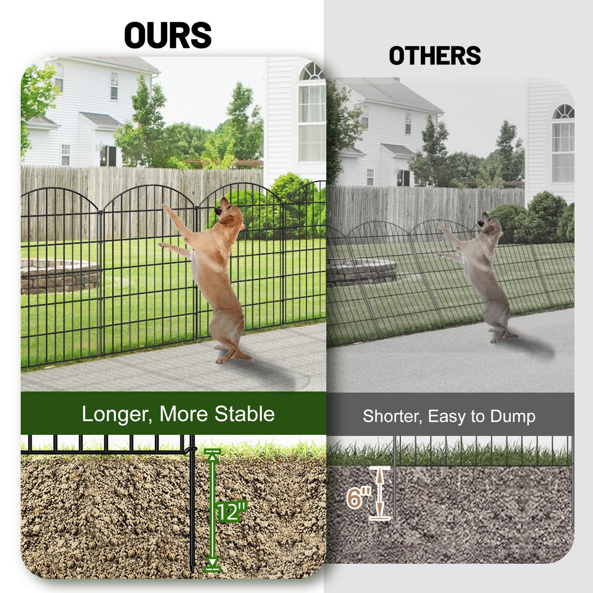 FOREHOGAR border fence along lawn edge for neat edging
