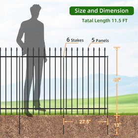 FOREHOGAR connected panels form a seamless fence line around flower beds.