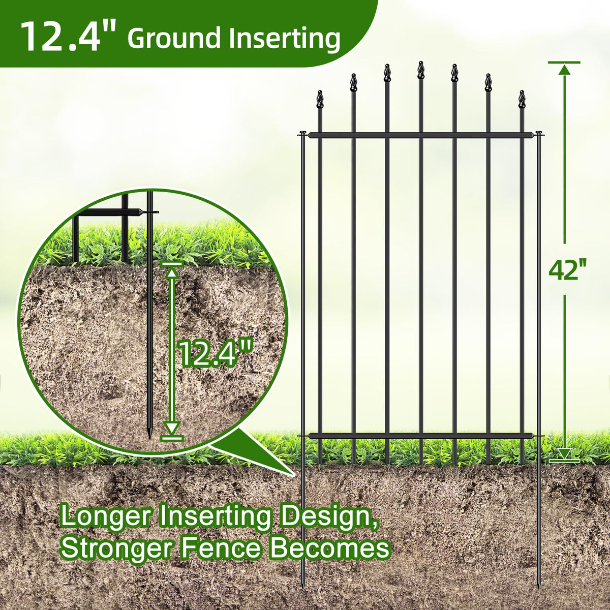 FOREHOGAR decorative roman-arch design enhances yard aesthetics while marking walkways and beds.