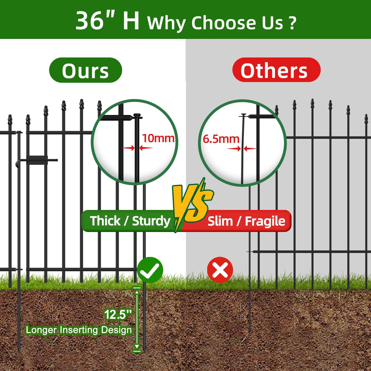 FOREHOGAR easy-install stake system illustrates quick setup.