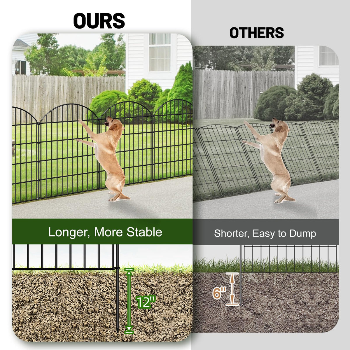 FOREHOGAR extendable fence panels used to cover a larger area.