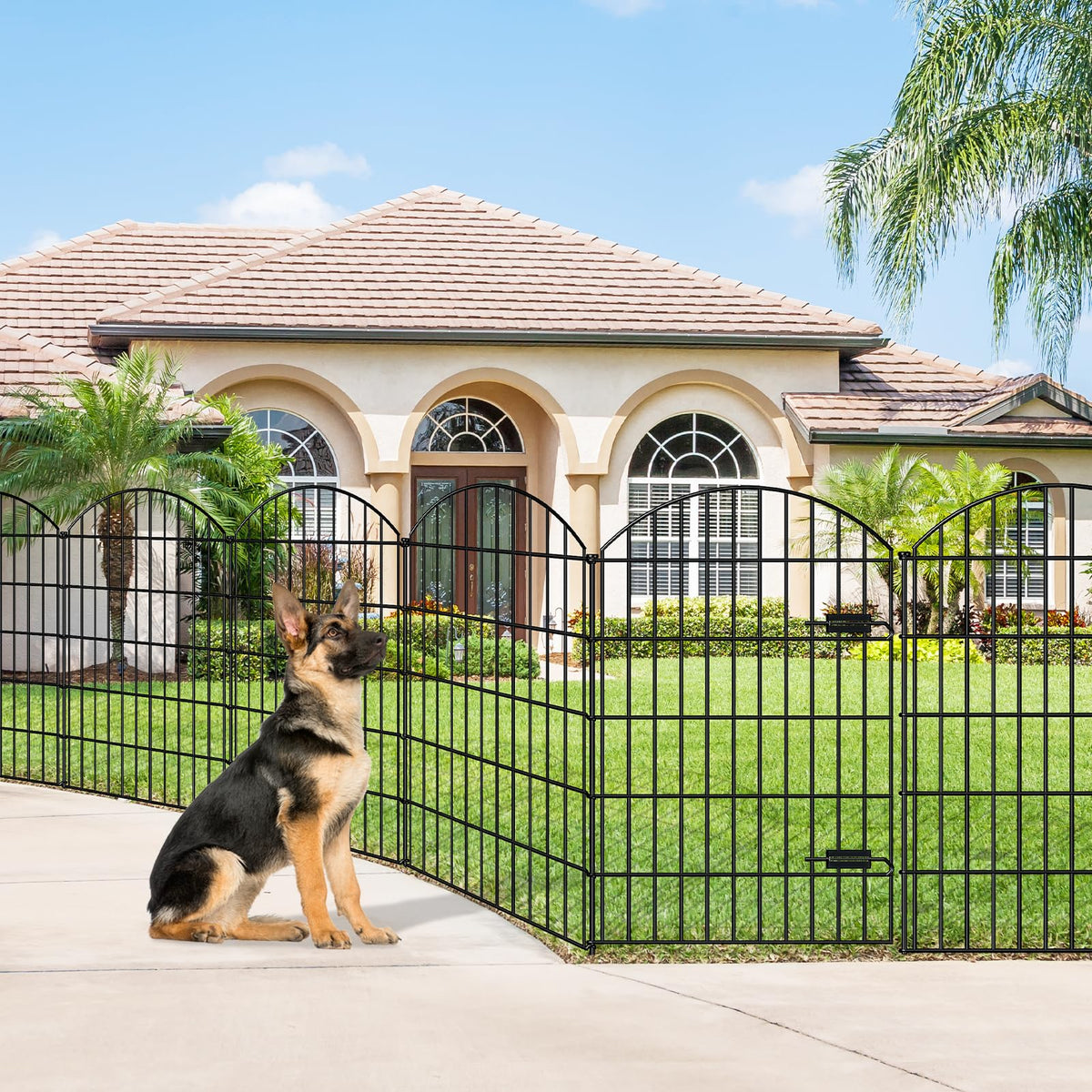 FOREHOGAR fence panels 28in wide create a sturdy, adjustable boundary for yards