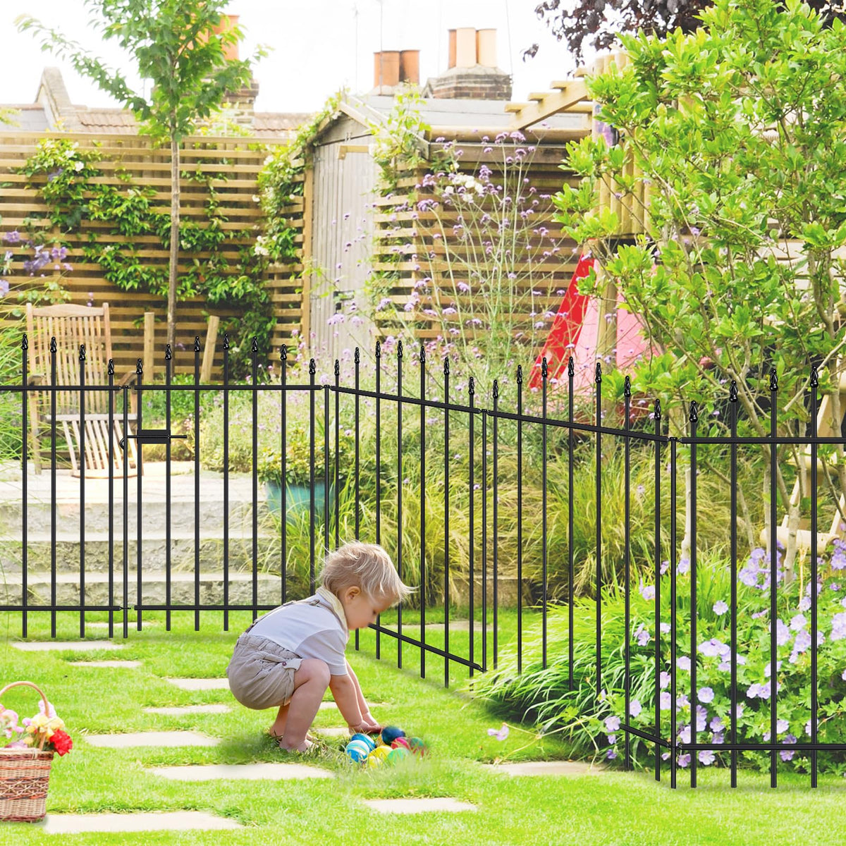 FOREHOGAR fence panel 36-inch demonstrates sturdy yard borders.