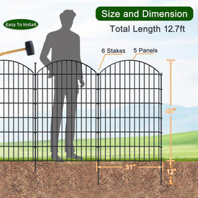 FOREHOGAR fence panel in place shows quick no-dig setup.