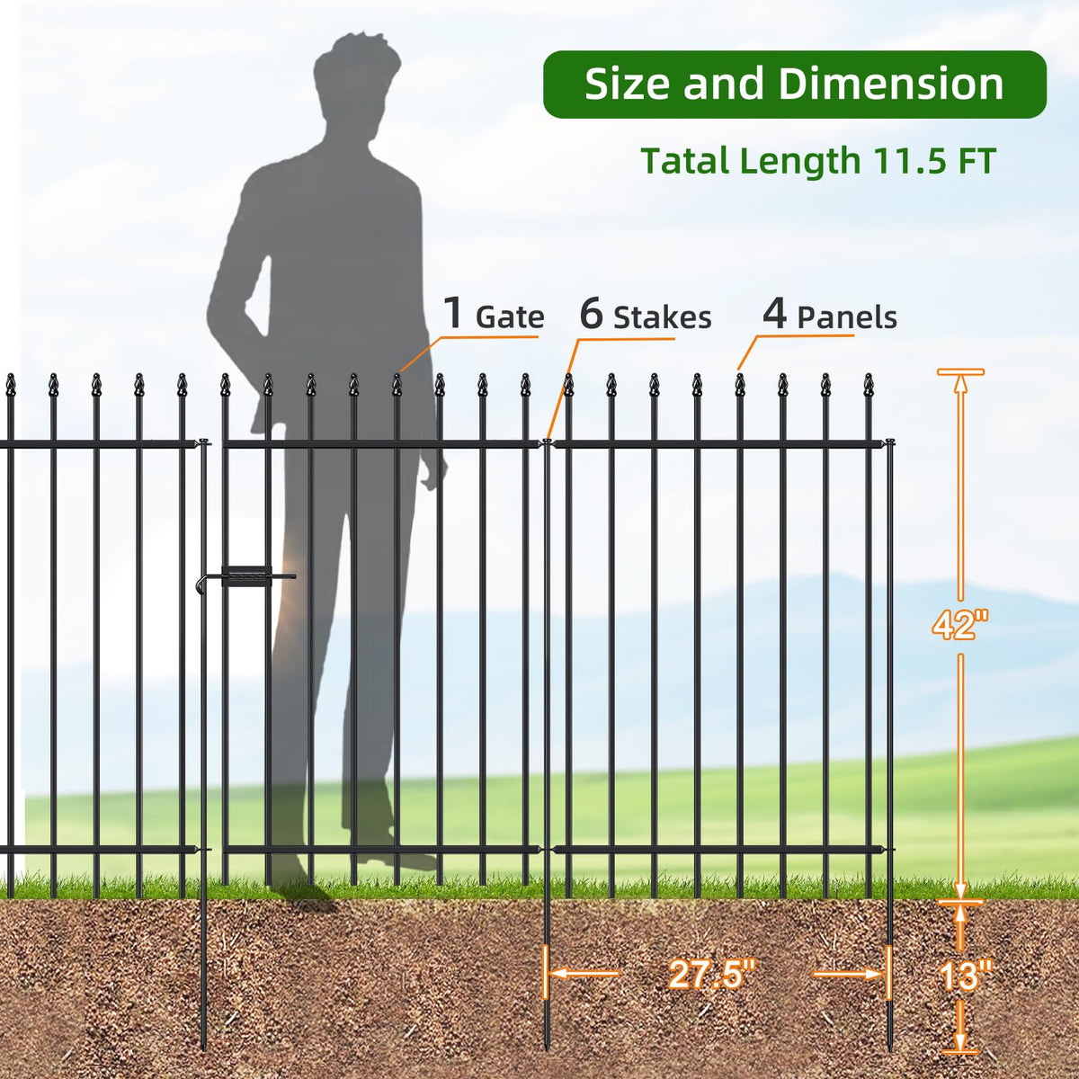 FOREHOGAR fence stakes ensure stable grounding
