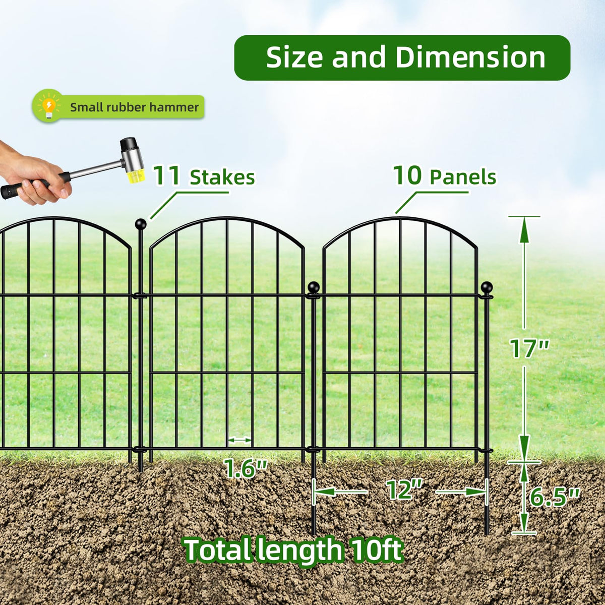 FOREHOGAR full garden border setup shows modular fencing for flexible landscaping.