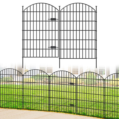 FOREHOGAR garden fence gate 42in tall controls pet movement and protects flower beds
