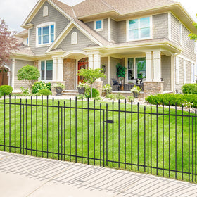 FOREHOGAR garden gate arch adds decorative entry and boundary.