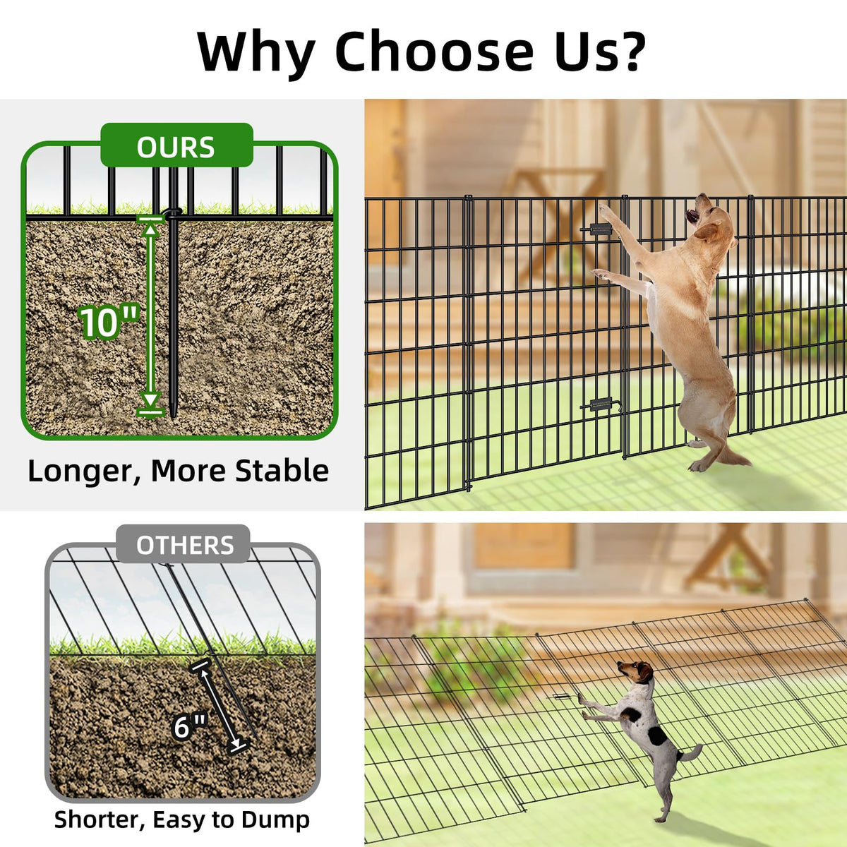 FOREHOGAR garden fence system extended layout demonstrates scalable enclosure