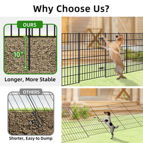 FOREHOGAR garden fence system extended layout demonstrates scalable enclosure