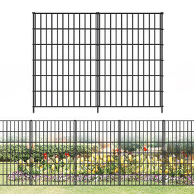 FOREHOGAR metal fence panel 40in high 28in wide for garden boundary