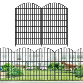 FOREHOGAR metal fence panel close-up shows sturdy welds for a durable garden border.
