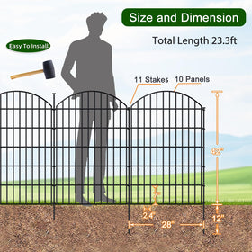 FOREHOGAR no-dig fencing assembly ready for ground installation