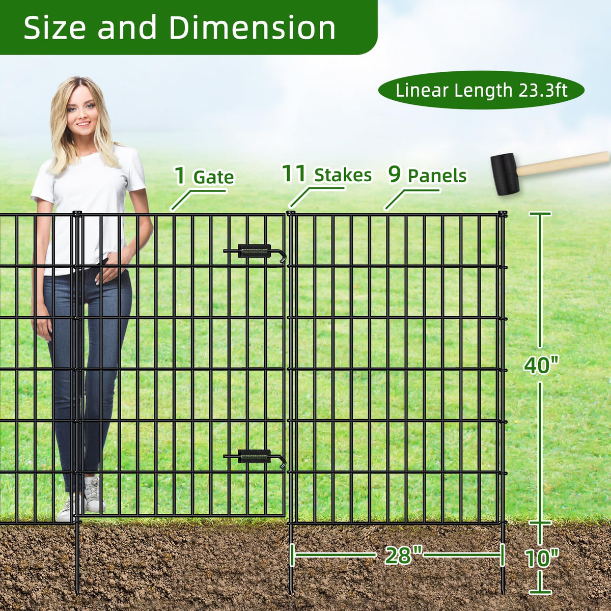 FOREHOGAR no-dig stake installation demonstrates quick tool-free setup