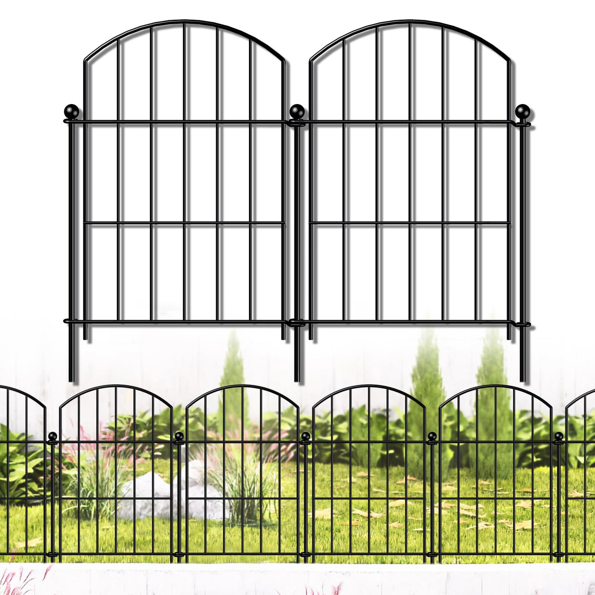 FOREHOGAR panel 10ft border for durable yard boundary and pet containment.