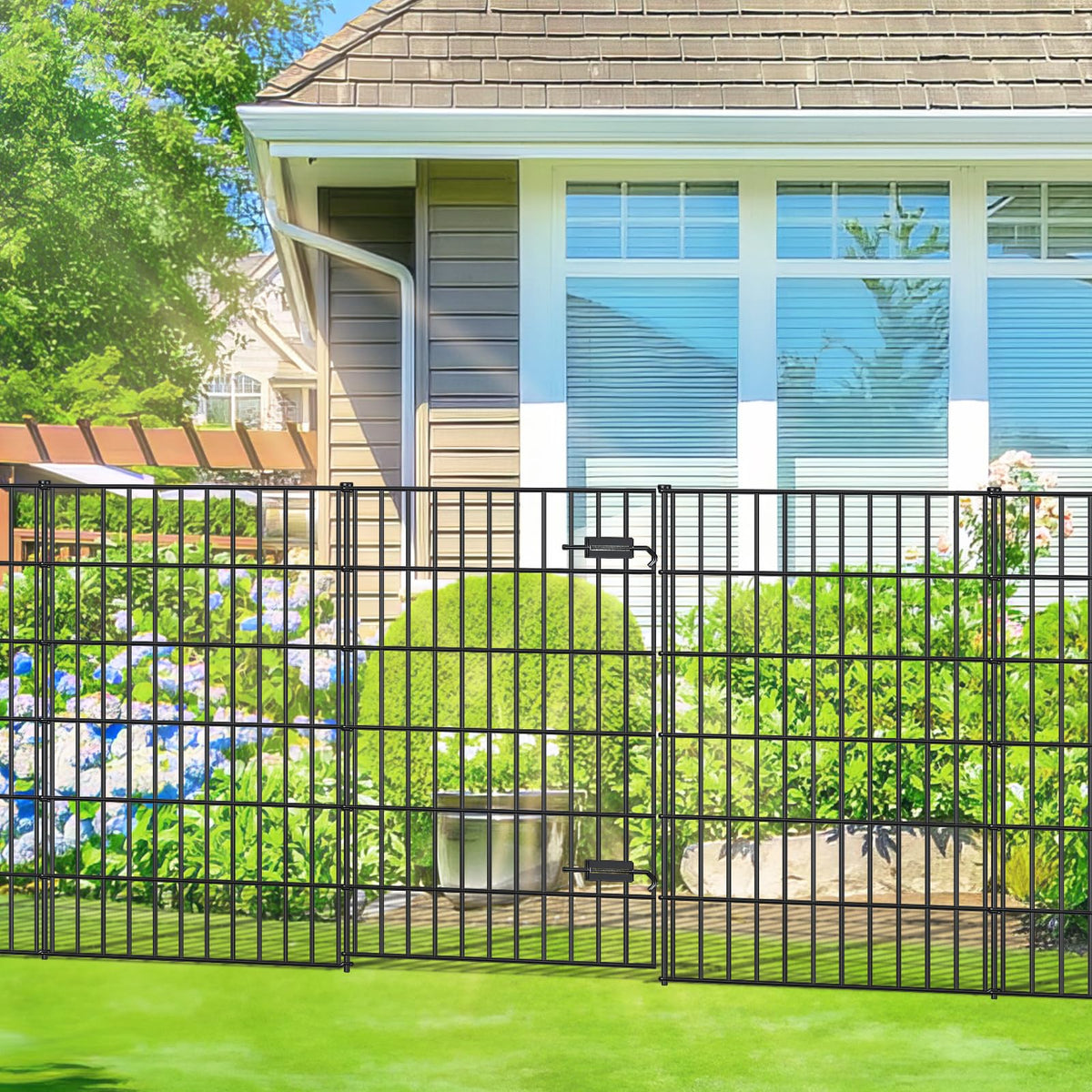 FOREHOGAR barrier fence used around flower beds for organized spaces