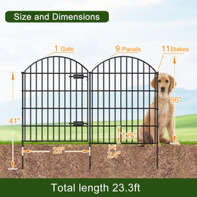 FOREHOGAR 41in stakes provide solid anchoring for durable outdoor fencing.